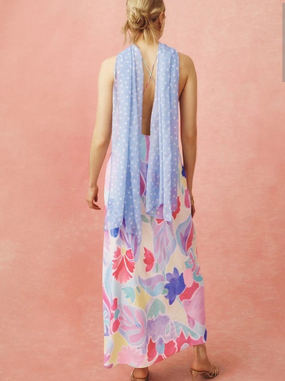 RIXO HAYLEY HALTER DRESS SIZE S MSRP $445 - Picture 2 of 9